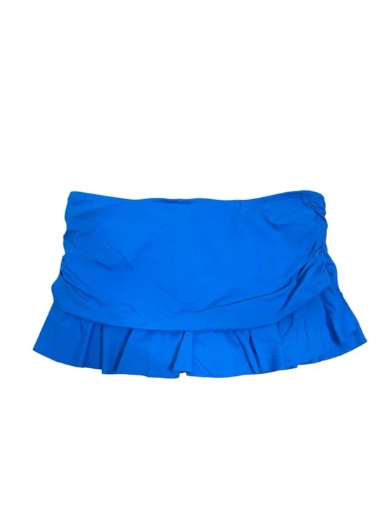 La Blanca Capri Blue Island Goddess Ruffle Skirted Swim Bottom Size 4 - Picture 4 of 5